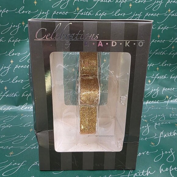 Christopher Radko Celebrations 25th Anniversary Glitter Gingerbread Ornament Box - Picture 6 of 10